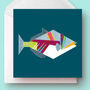 Picasso Triggerfish Greetings Card, thumbnail 1 of 5