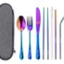 Stainless Steel Travel Cutlery Set With Free Engraving, thumbnail 5 of 12