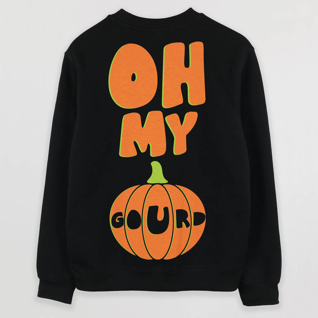 Oh My Gourd Men's Halloween Pumpkin Sweatshirt, 1 of 2