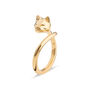 Gold Plated Cat Ring, thumbnail 2 of 3