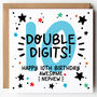 Double Digits Nephew 10th Birthday Card, thumbnail 1 of 3