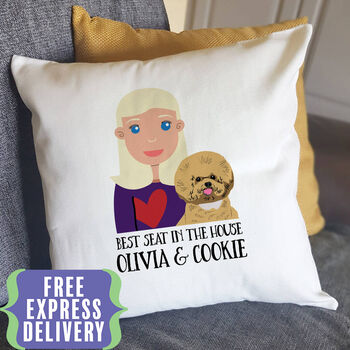 Personalised Dog Mum Gift Cushion For Dog Lovers, 2 of 12