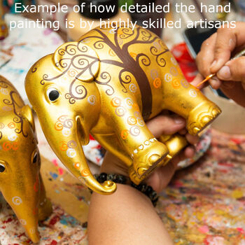 Passage To India Hand Painted 10cm Limited Elephant, 12 of 12