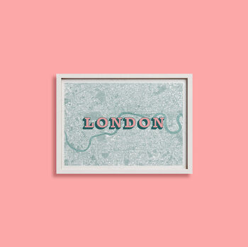 London Map Screen Print, 5 of 5
