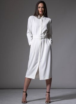 Andie Everyday Shirt Dress In Ivory, 4 of 4