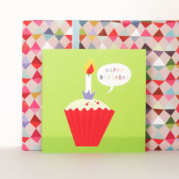 Happy Birthday Cupcake Card, 4 of 4