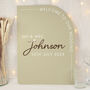 Modern Arch Welcome To Our Wedding Acrylic 3D Sign, thumbnail 1 of 2