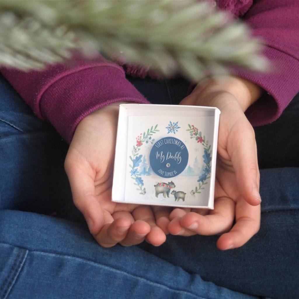 First Christmas As My Daddy Personalised Token Gift By Edge Inspired