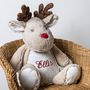 Personalised Soft Toy Reindeer, thumbnail 1 of 2