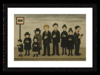 Bus Stop Framed Art After Lowry, 2 of 3