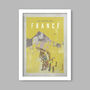 Tour De France Poster Print Vintage Yellow, thumbnail 3 of 3
