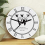 Personalised Couples Wooden Clock, thumbnail 4 of 6