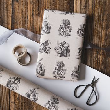 Alice In Wonderland Illustrations Wrapping Paper, 4 of 5