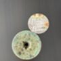 Handmade Porcelain Vase Textured White Lava Body With Glossy Green Glazed Neck, thumbnail 4 of 4