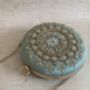 Mint Green Circular Handcrafted Clutch Bag, thumbnail 5 of 8