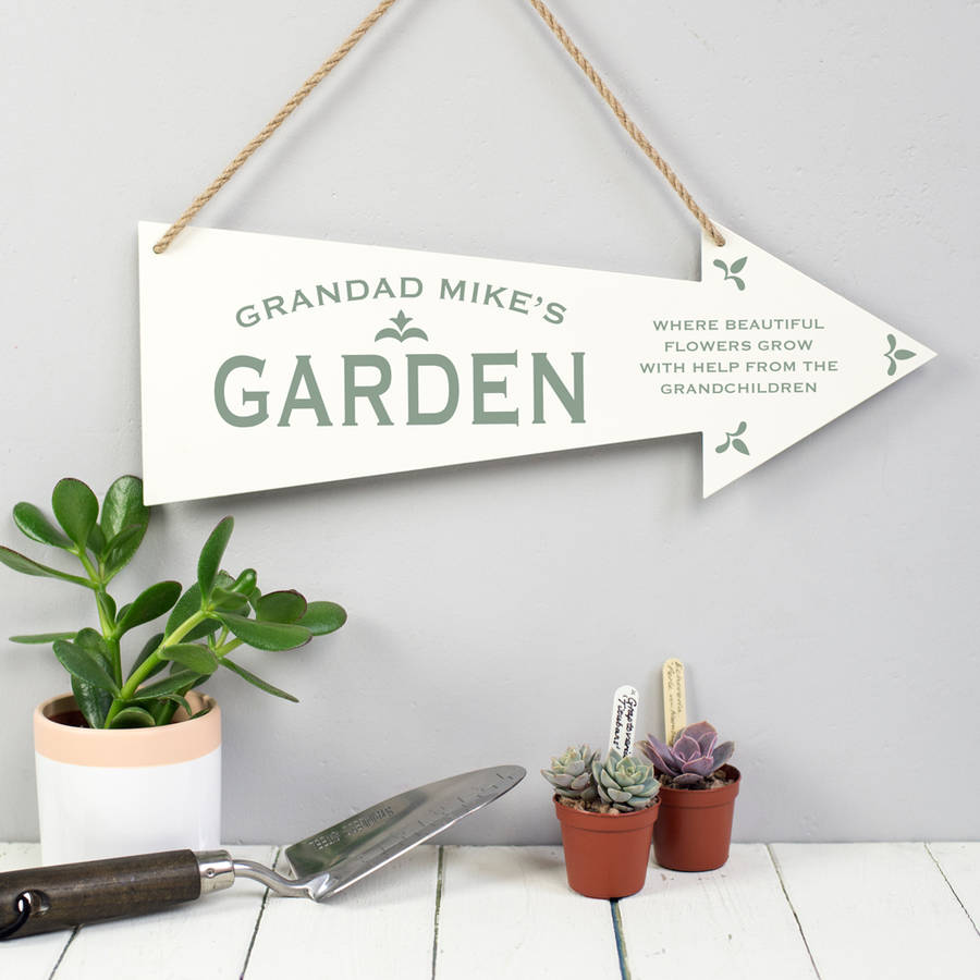 Personalised Metal Garden Arrow By Delightful Living