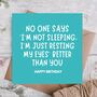 Resting Eyes Like A Pro Funny Dad Birthday Card, thumbnail 1 of 3