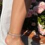 Dainty Gemstone Beaded Boho Summer Anklet, thumbnail 3 of 9