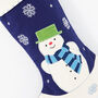 Personalised Snowman Christmas Stockings, thumbnail 6 of 7