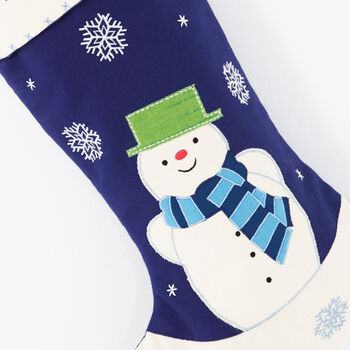 Personalised Snowman Christmas Stockings, 6 of 7