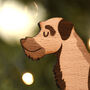 Border Terrier Personalised Dog Wooden Decoration, thumbnail 6 of 7