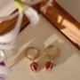Tulip Flame Earrings, thumbnail 2 of 6