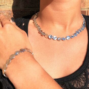 Organic Nugget Sterling Silver Bracelet, 5 of 12
