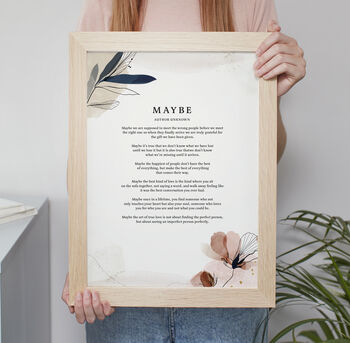 Handmade Personalised Use Your Own Poem Print, 3 of 5