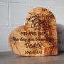 Personalised “The Day You Became My Daddy” Heart Keepsake – Custom New Dad Gift, thumbnail 5 of 5