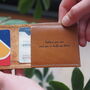 Personalised Leather Camping Card Holder, thumbnail 4 of 7