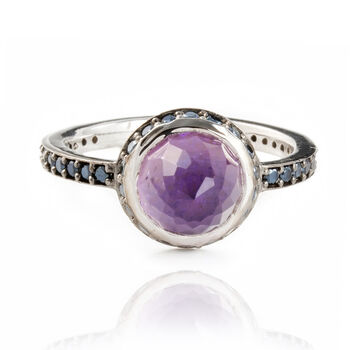 Istanbul Secret Amethyst And Black Spinel Ring, 2 of 5