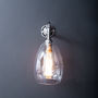 Clear Small Glass Wall Light, thumbnail 4 of 9