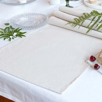 Chambray Country Cotton Table Runner, 4 of 8
