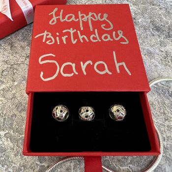 January Birthstone Charm Silver Birthday Gift For Her, 7 of 8