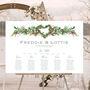 Christmas Wedding Table Plan, thumbnail 4 of 7