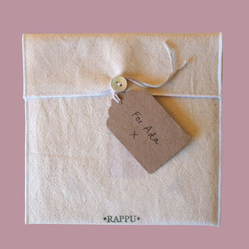 Reusable Organic Cotton Eco Envelope Square, 5 of 5