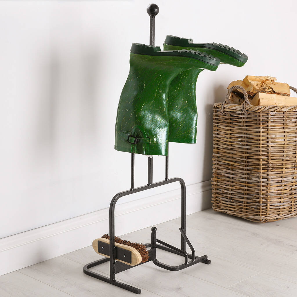 Berkeley Wellington Boot Rack With Brush And Scraper By Dibor