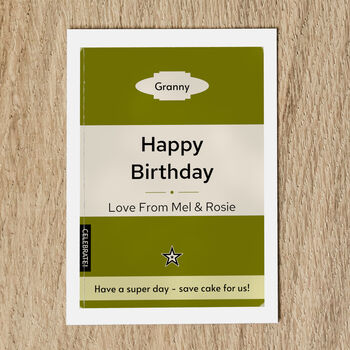 Personalised Birthday Card For Her Paperback Book Cover, 6 of 7