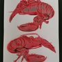 'Common Lobster' Original Signed Painting, thumbnail 6 of 10