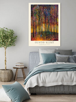 Gustav Klimt Inspired Forest Path Art Print, 4 of 4
