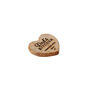 'Dad's Kitchen Seasoned With Love' Oak Heart Magnet, thumbnail 3 of 3