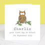 First Day Of School Wise Owl Card, thumbnail 4 of 4