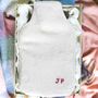 Personalised Cream Womens Hot Water Bottle Gift, thumbnail 5 of 7