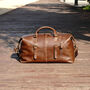 Zip Detail Genuine Leather Holdall, thumbnail 8 of 12