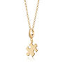 18ct Gold Jigsaw Charm Necklace, thumbnail 2 of 6