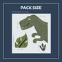 Fabric Dinosaur Wall Stickers, thumbnail 3 of 6