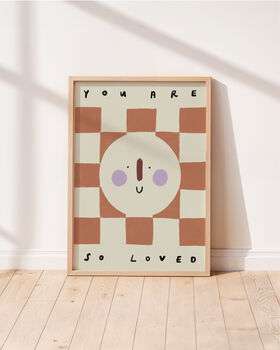 Illustrative You Are So Loved Kids Wall Art, 2 of 8