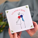 'to My Boyfriend At Christmas' Button Card By Mrs L Cards | notonthehighstreet.com