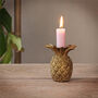 Gold Pineapple Candle Holder, thumbnail 1 of 4