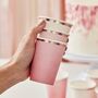 Ombre Pink Paper Cups, thumbnail 1 of 2